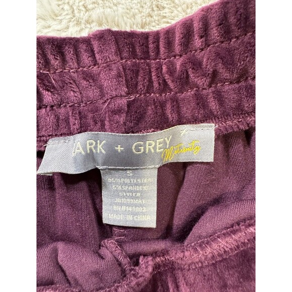 Lark + Grey Maternity Burgundy Sweat Pants Size Small - Picture 7 of 9